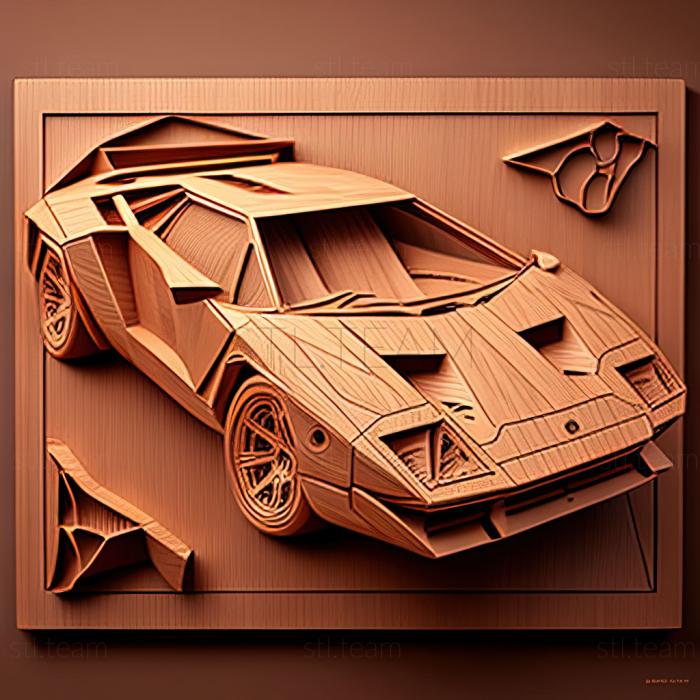 3D модель Lamborghini Countach LPI 800 4 (STL)